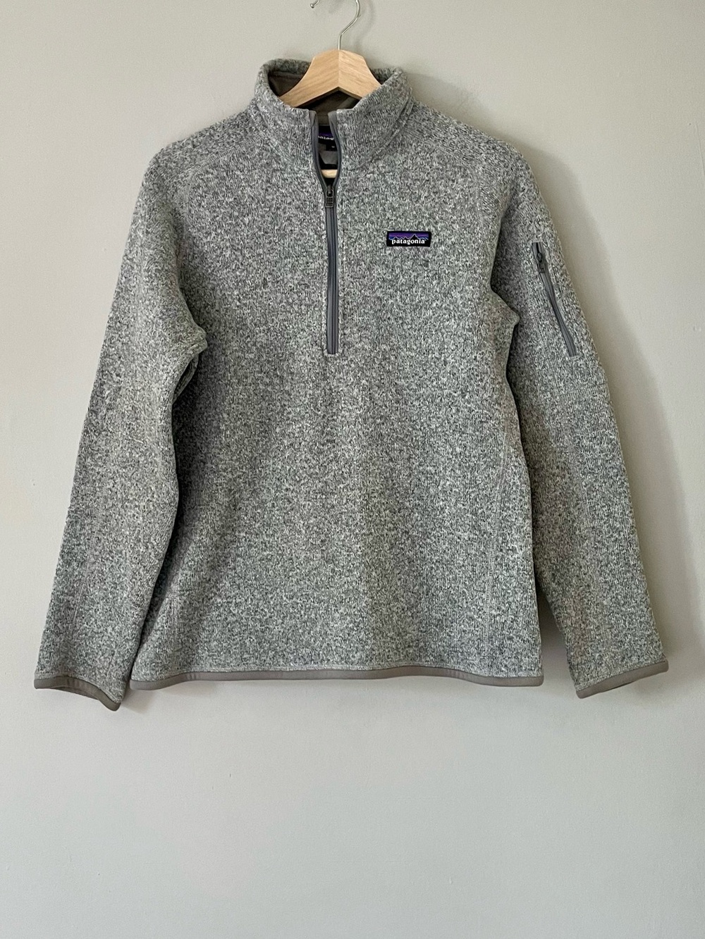 Patagonia Heather Gray Quarter-Zip Better Sweater